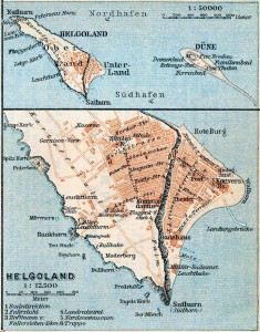 Carte de Helgoland datant de 1910