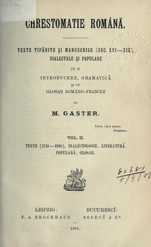 chrestomathie