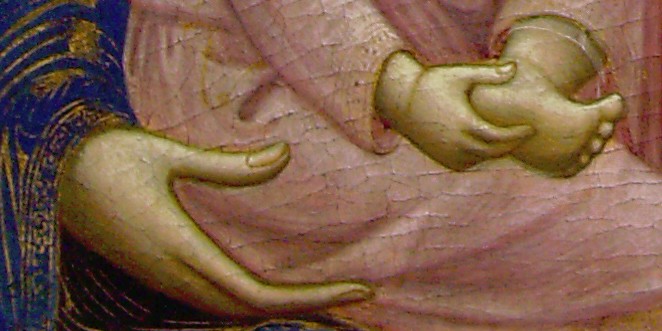 Barnaba da Modena - vierge à l'enfant - détail 1