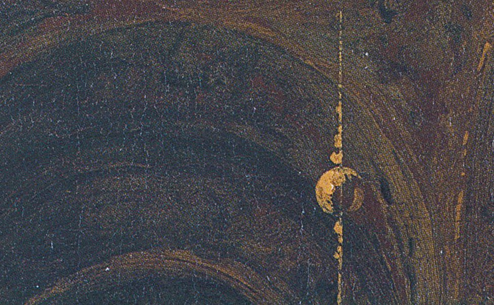 Canaletto - L'intérieur de la basilique Saint-Marc le Vendredi Saint - 1730 (détail des fils de l'encensoir)