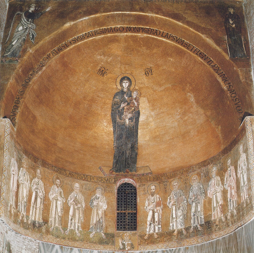 Annonciation, Vierge Odigitria (theotokos) et Apôtres, Torcello, basilique Santa Maria Assunta - XIIè siècle