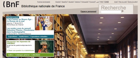 BnF - les signets de la BnF