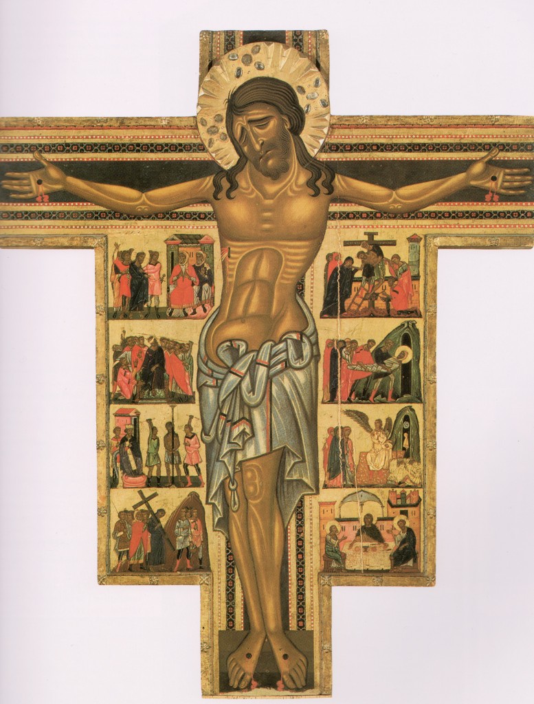 Maître du Crucifix n°434 - Crucifix peint avec huit scènes de la passion - 1230-1250 - Galerie des Offices