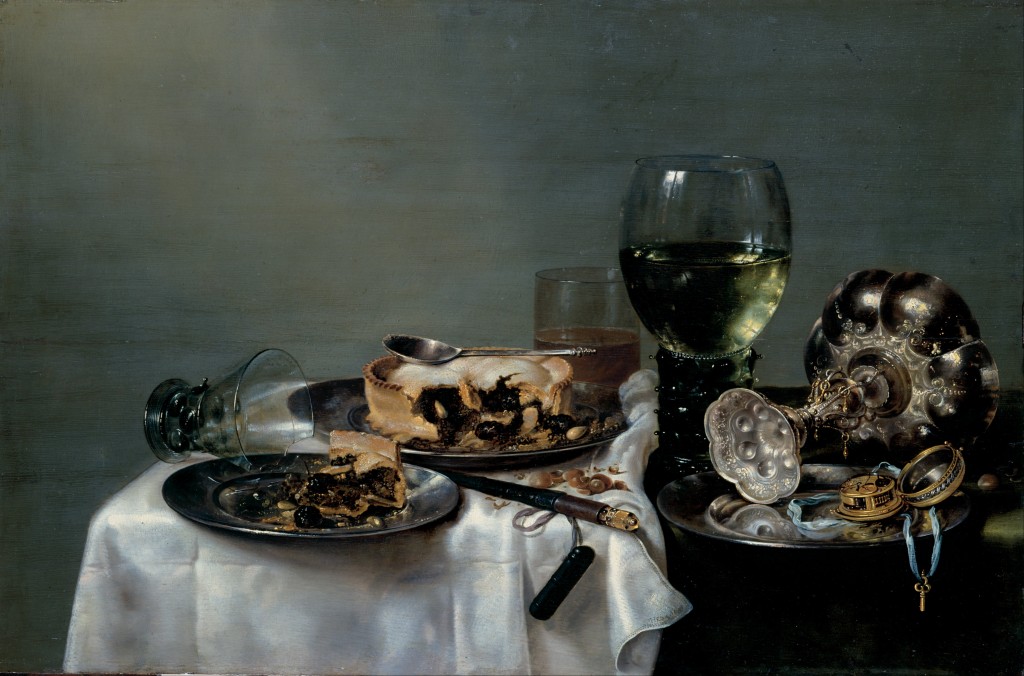 Willem Claeszoon Heda - Nature morte à la tourte aux mûres - 1631 - 54x82cm - Gemäldegalerie Alte Meister - Dresde