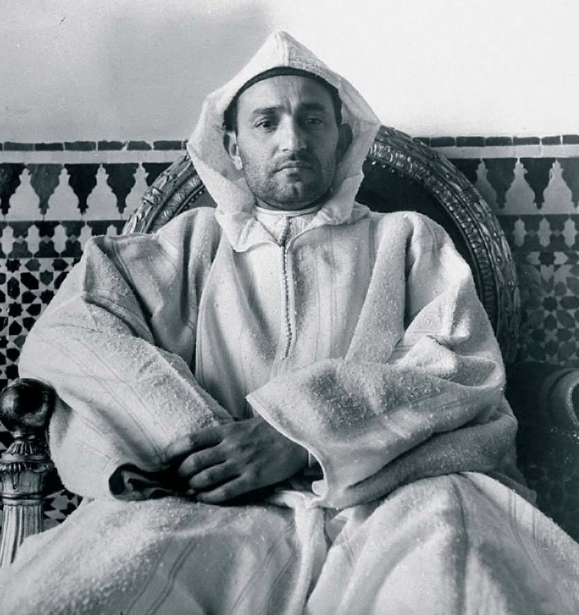 Le sultan chérifien Mohammed V du Maroc