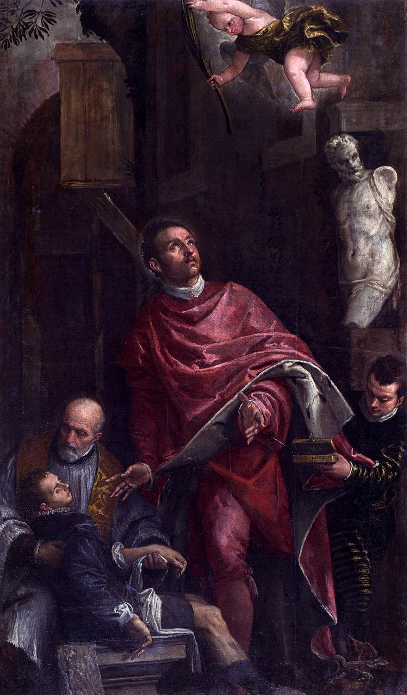Paolo Veronese - Conversion de Saint-Pantaléon - Chiesa di San Pantalon martire 1588 - Venise