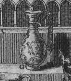 Dom Michel Félibien - Trésor de Saint-Denis (1706) - Planche issue de l'Histoire de l'abbaye royale de Saint-Denys en France - détail
