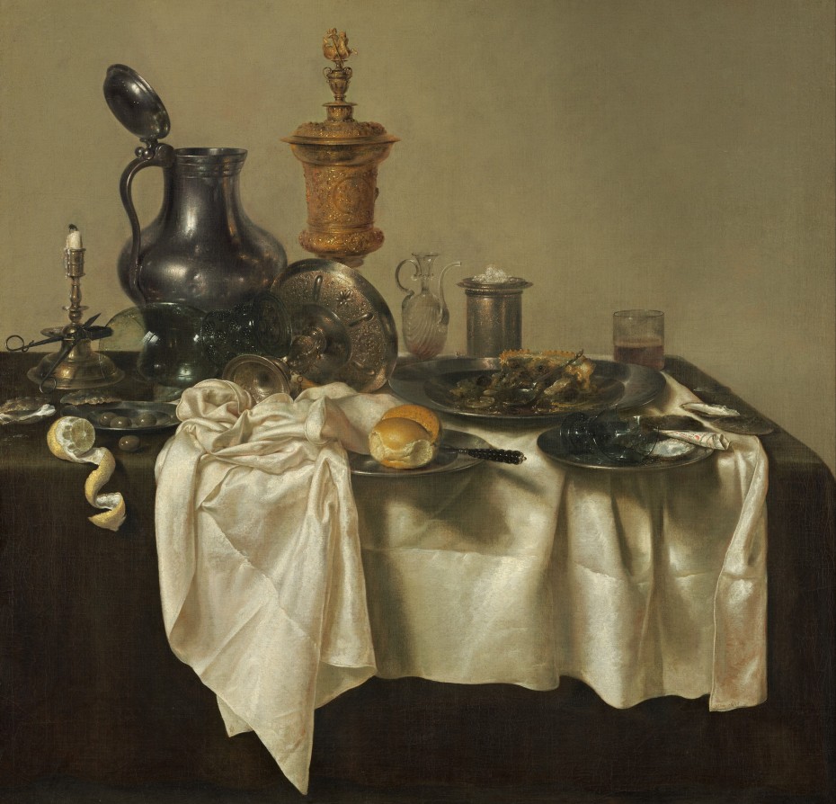 Willem Claeszoon Heda - Nature morte à la tartelette - 1635 - 106x111cm - National Gallery of Art - Washington
